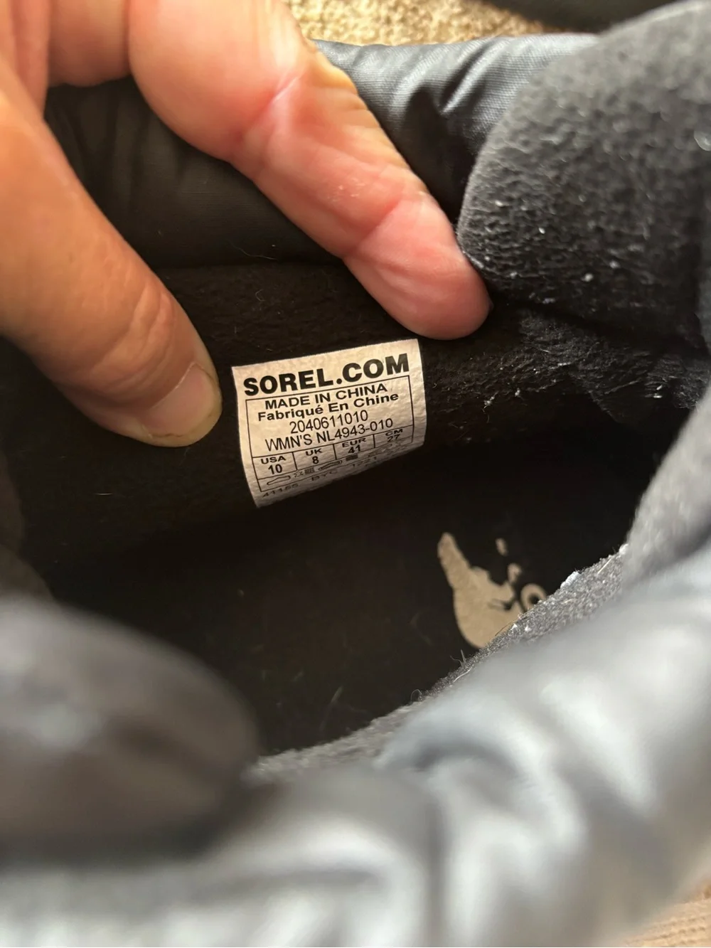 Sorel Women's Black Puffy Ankle Winter Boots with White & Lime Accents